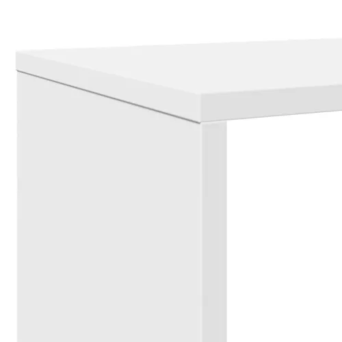  fehér szerelt fa könyvszekrény 132 x 29 x 141,5 cm