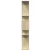  sonoma tölgy színű szerelt fa könyvszekrény 92 x 29 x 188 cm