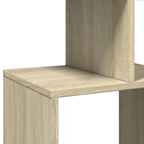  sonoma tölgy színű szerelt fa könyvszekrény 92 x 29 x 188 cm