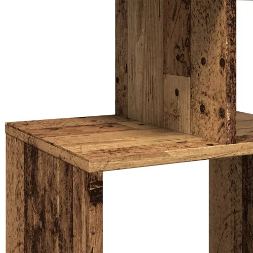  füstös tölgy színű szerelt fa könyvszekrény 92 x 29 x 188 cm