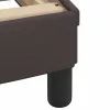 sötétbarna szövet ágykeret matrac nélkül 200 x 200 cm