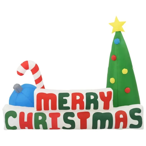  Merry Christmas LED-es felfújható karácsonyi dísz 240 x 188 cm