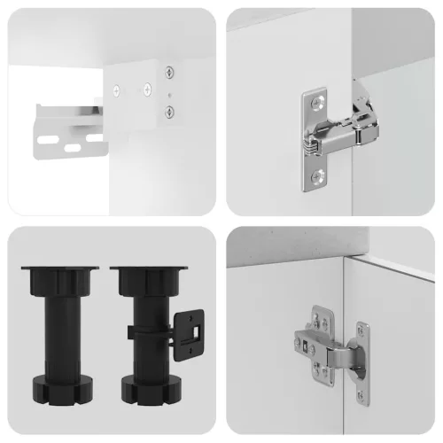  7 részes konyhai szekrény szett Kalmar betonszürke műszaki fa