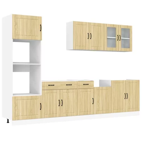  7 részes konyhaszekrény szett Lucca sonoma tölgy műszaki fa
