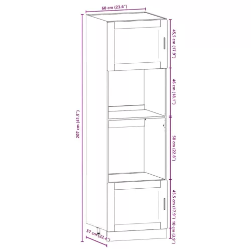  7 darabos konyhaszekrény szett Kalmar fekete színű műfa