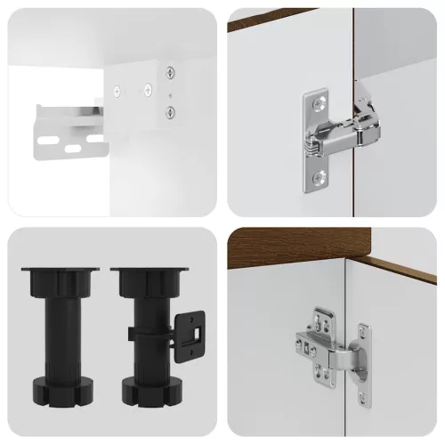  7 darabos konyhaszekrény szett Porto barna tölgy műfa