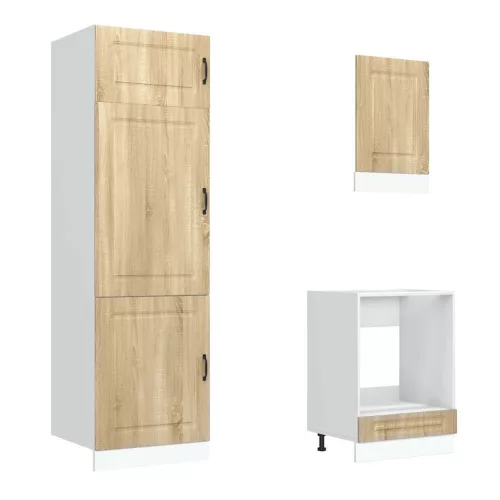  7 részes konyhaszekrény szett Kalmar sonoma tölgy műszaki fa