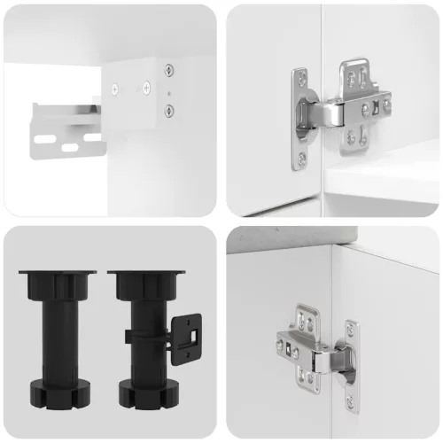  7 részes konyhai szekrény szett Kalmar betonszürke műszaki fa