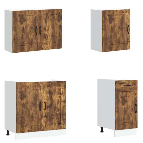  7 részes konyhaszekrény szett Kalmar füstölt tölgy műszaki fa