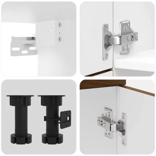  7 darabos konyhaszekrény szett Kalmar barna tölgy műfa