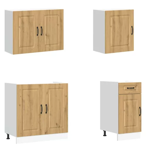  7 részes konyhaszekrény szett Kalmar kézműves tölgy mérnöki fa