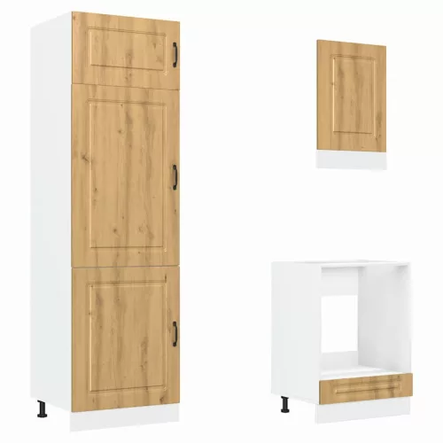  7 részes konyhaszekrény szett Kalmar kézműves tölgy mérnöki fa