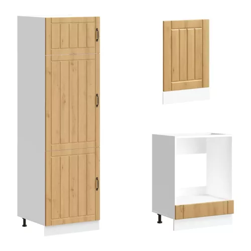  7 részes konyhaszekrény szett Lucca kézműves tölgy mérnöki fa