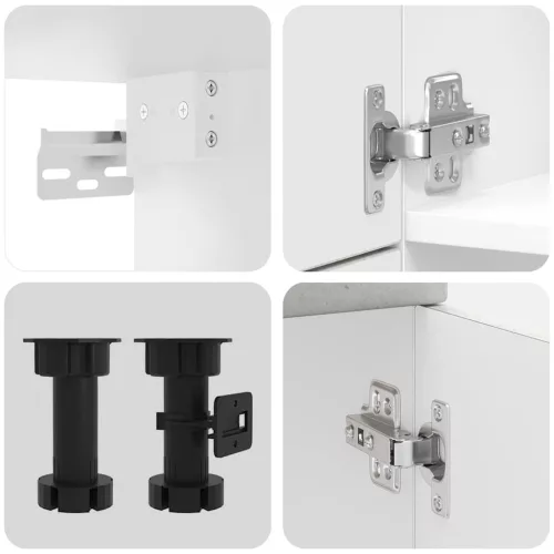  7 részes konyhai szekrény szett Porto betonszürke műszaki fa