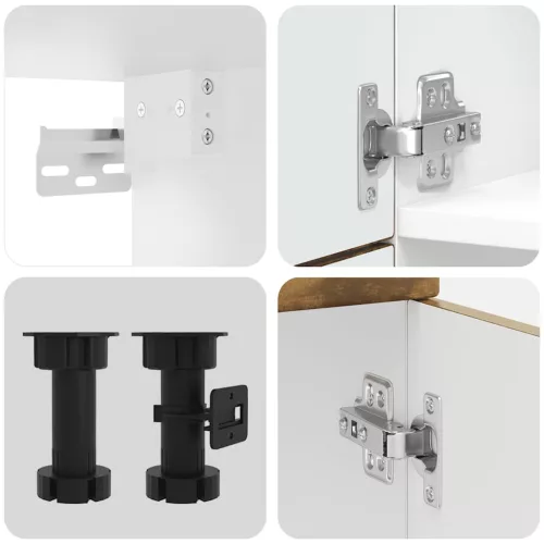  7 részes konyhaszekrény szett Porto füstölt tölgy műszaki fa