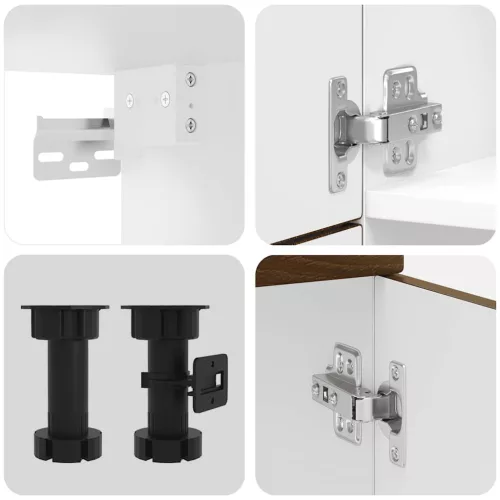  7 darabos konyhaszekrény szett Porto barna tölgy műfa