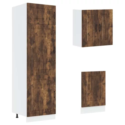  8 részes konyhaszekrény szett Kalmar füstölt tölgy műszaki fa