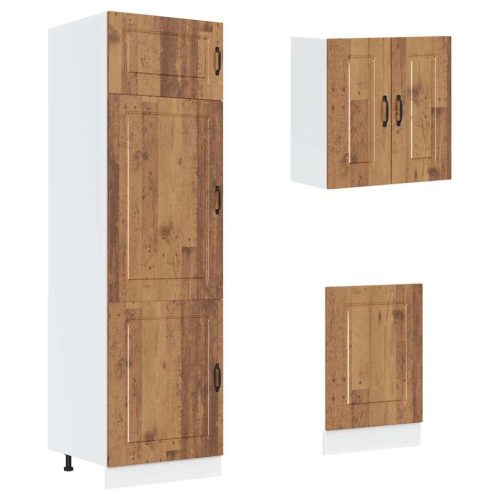  8 darabos konyhaszekrény készlet régi fából készült műfa