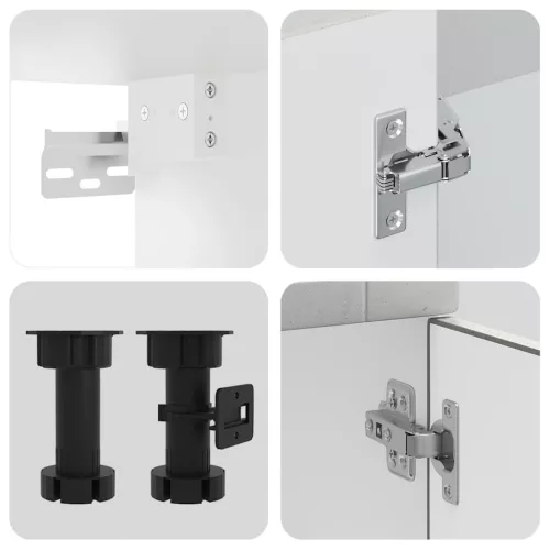  8 részes konyhai szekrény szett Kalmar betonszürke műszaki fa