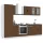  8 darabos konyhaszekrény szett Kalmar barna tölgy műfa