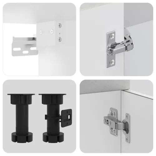  8 részes konyhai szekrény szett Kalmar betonszürke műszaki fa