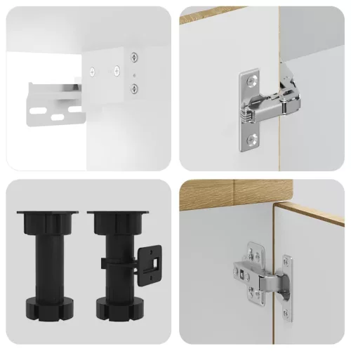  4 részes konyhaszekrény szett Porto sonoma tölgy műszaki fa