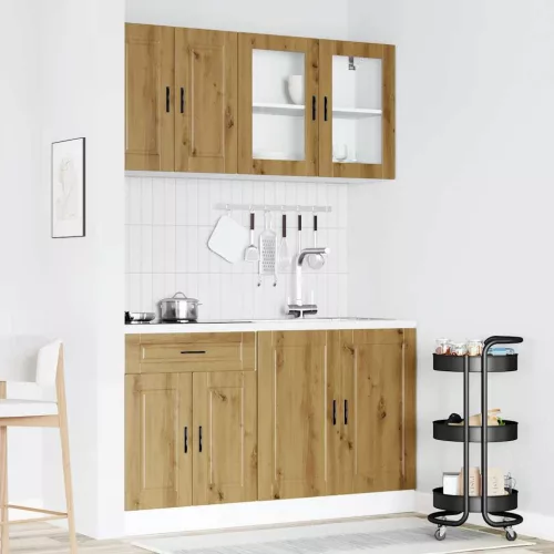  4 részes konyhaszekrény szett Kalmar kézműves tölgy mérnöki fa