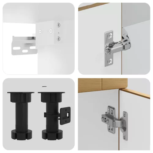  4 részes konyhaszekrény szett Kalmar kézműves tölgy mérnöki fa