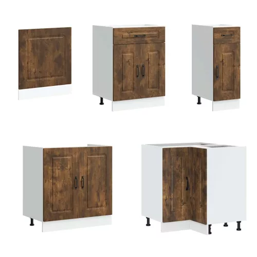  11 részes konyhaszekrény szett Kalmar füstölt tölgy műszaki fa