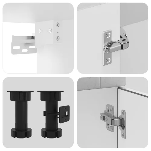  11 részes konyhai szekrény szett Porto betonszürke műszaki fa