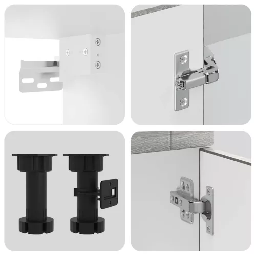  11 darabos konyhaszekrény szett Porto szürke sonoma műfa