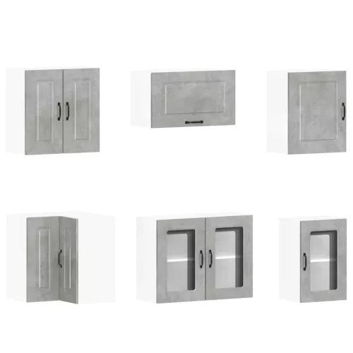  11 részes konyhai szekrény szett Kalmar betonszürke műszaki fa