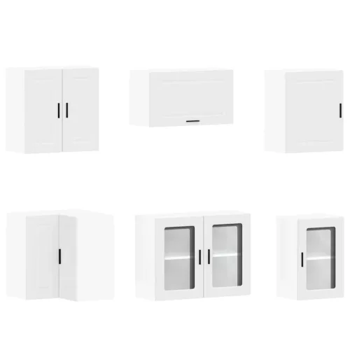  11 darabos konyhaszekrény szett Porto fehér színű műfa