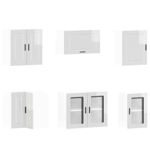  11 részes konyhai szekrény szett Porto fényes fehér műfa