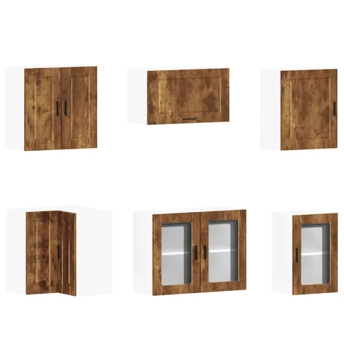  11 részes konyhaszekrény szett Porto füstölt tölgy műszaki fa