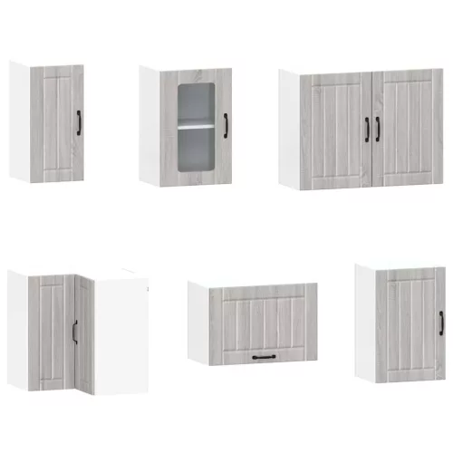  11 darabos konyhaszekrény szett Kalmar szürke sonoma műfa