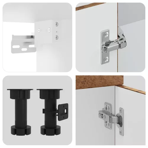  11 darabos konyhaszekrény készlet régi fából készült műfa