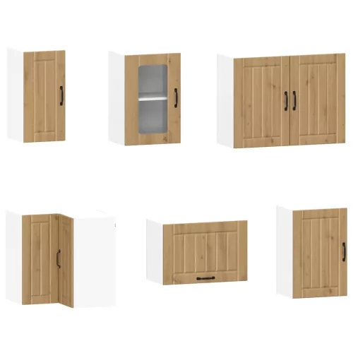  11 részes konyhaszekrény szett Kalmar kézműves tölgy mérnöki fa