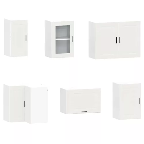  11 darabos konyhaszekrény szett Porto fehér színű műfa