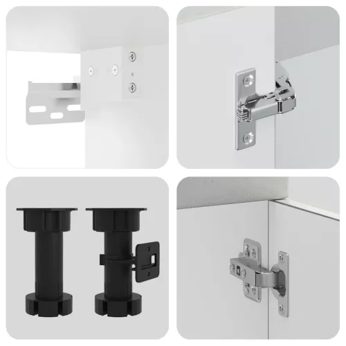  14 részes konyhai szekrény szett Kalmar betonszürke műszaki fa