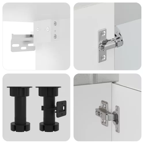  14 részes konyhai szekrény szett Lucca betonszürke műszaki fa