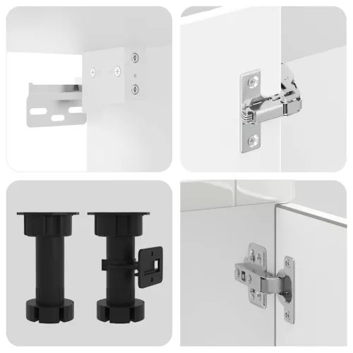  14 részes konyhai szekrény szett Porto fényes fehér műfa