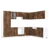  14 részes konyhaszekrény szett Porto füstölt tölgy műszaki fa