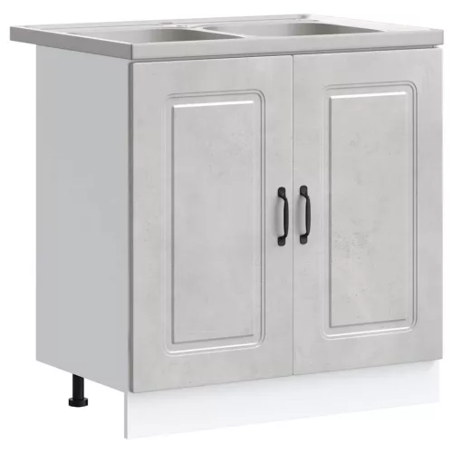  Konyhaszekrény Kalmar Beton Szürke 80 x 46 x 81,5 cm Faanyag