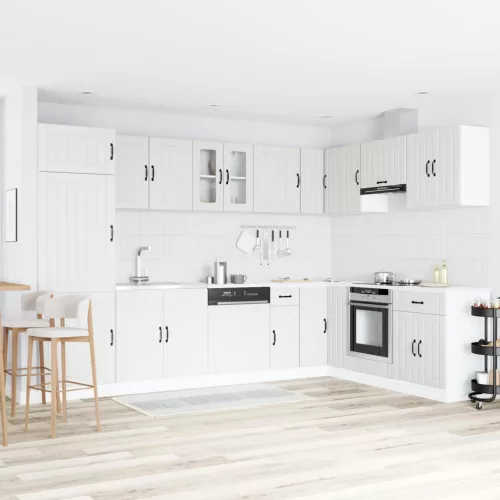  Konyhaszekrény tárolóval Lucca Fehér 80 x 46 x 81,5 cm Faanyag