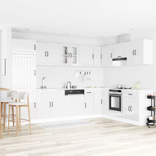  Konyhaszekrény Lucca Magas Fényű Fehér 80 x 46 x 81,5 cm