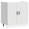  Mosogatószekrény ajtóval 2 pcs Fehér 80 x 46 x 84.5 cm Faanyag