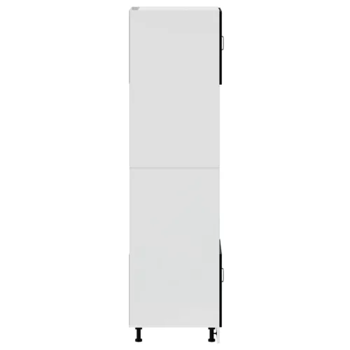  Lucca 2 db fekete színű szerelt fa sütőszekrények