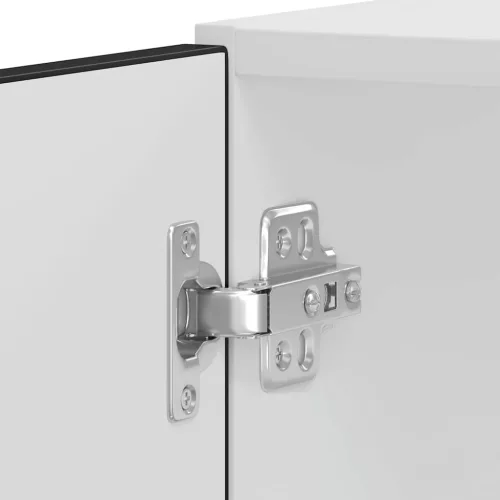  Lucca 2 db fekete színű szerelt fa sütőszekrények