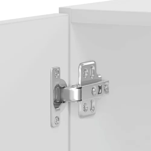  Lucca 2 db fényes fehér színű szerelt fa sütőszekrények